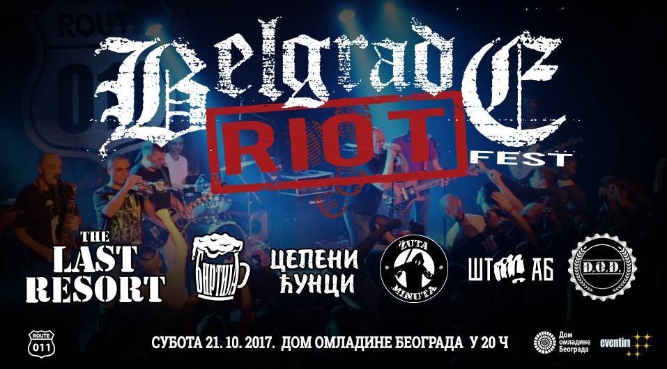 Belgrade Riot Fest 3-The Last Resort 21.10.2017. Dom omladine,  Beograd