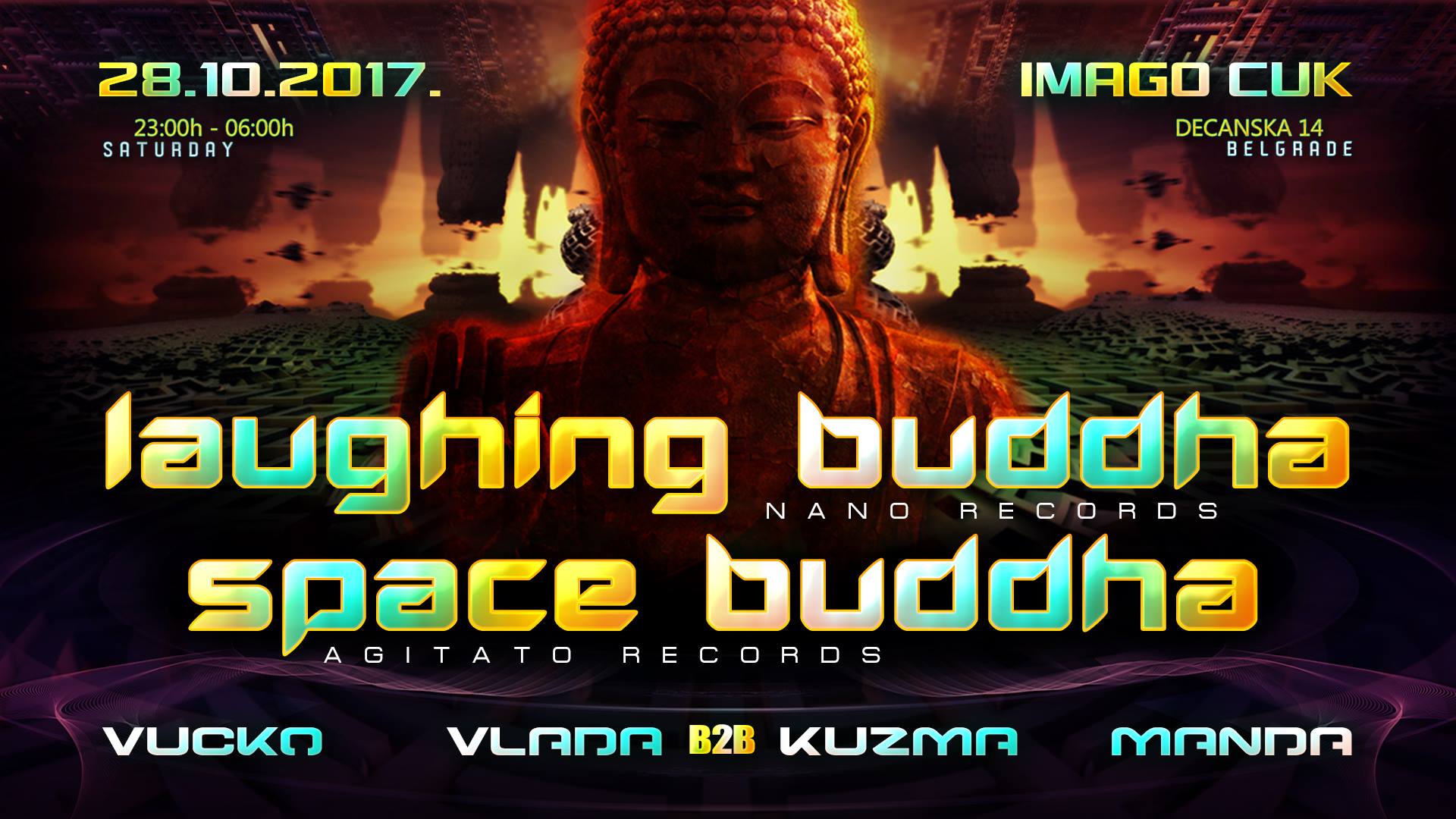 Buddha Night trance party, 28.10.2017. IMAGO CUK