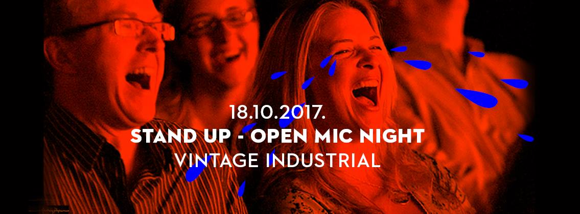 Stand Up – Open Mic Night 18.10.2017. Vintage Industrial