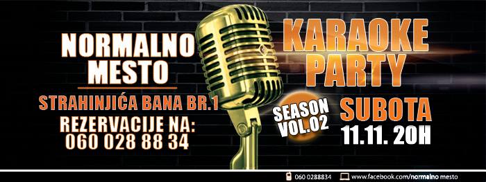 [:en]Karaoke Party 11.11. 2017 Normal Place