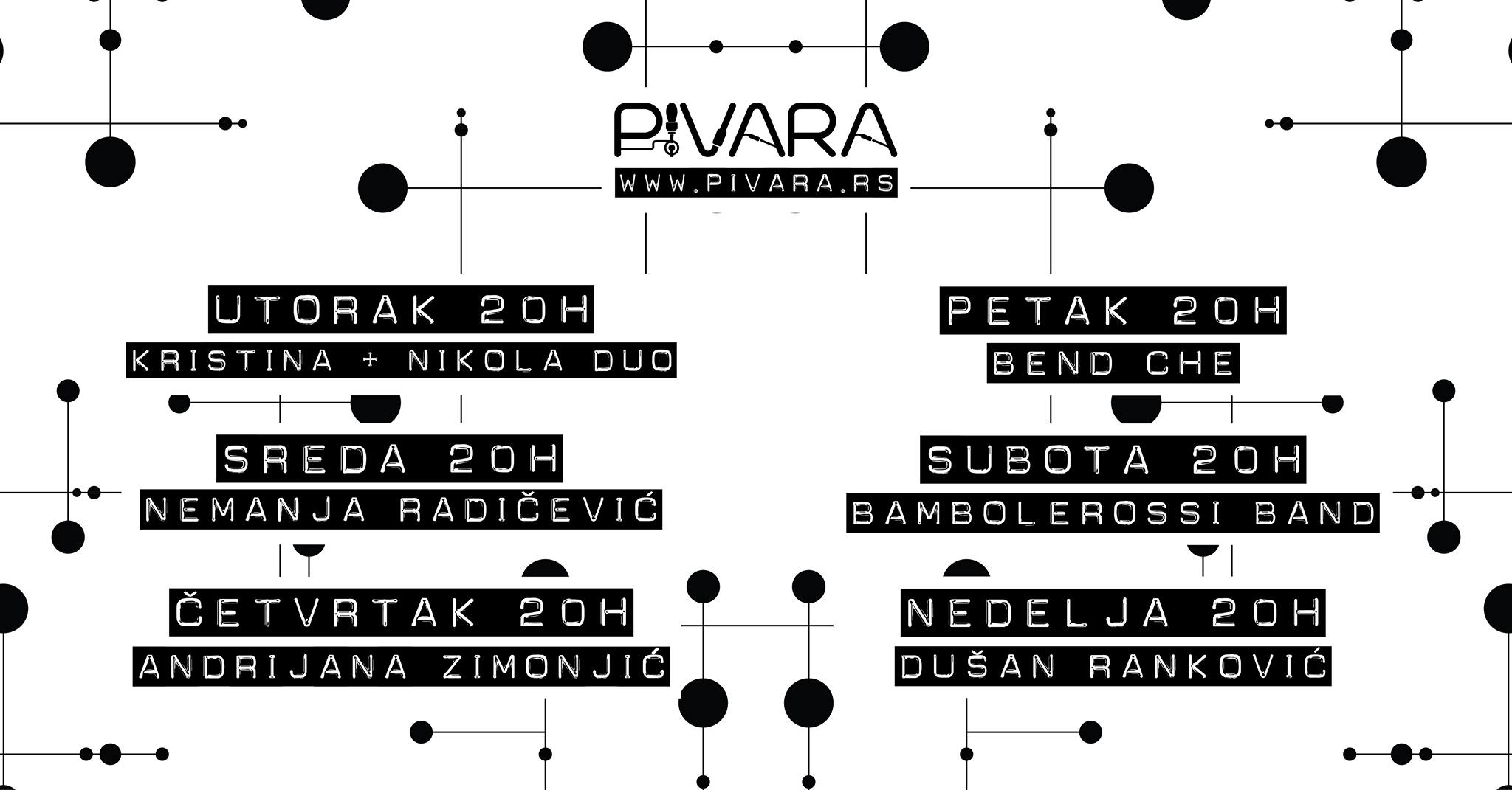 Mala noćna muzika 22 – 26.11.2017.  Pivara