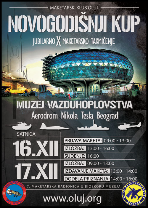 X Novogodišnji Kup 16 – 17.12.2017.  Muzej vazduhoplovstva