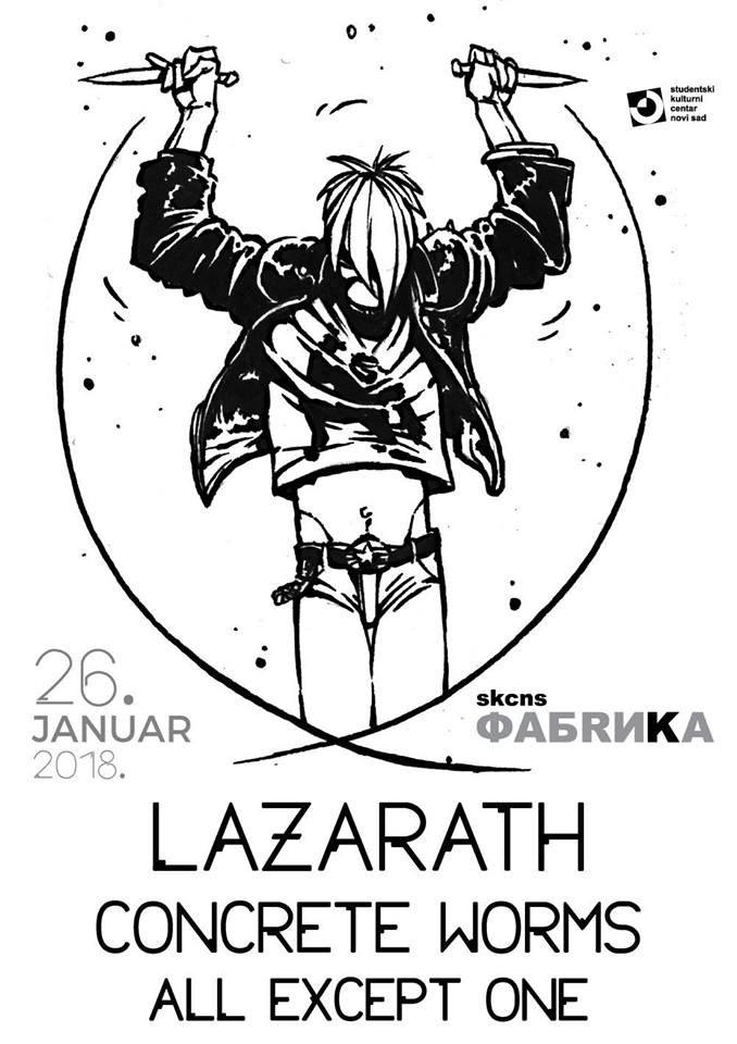 Lazarath / Concrete Worms / All Except One 26.01.2018 Fabrika