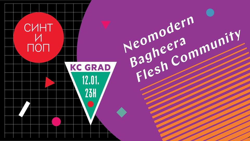 [:en]Neomodern, Flesh Community i Bagheera 12.01.2018. KC grad