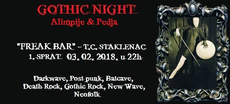 [:en]Gothic Night 03.02.2018. Freak Bar