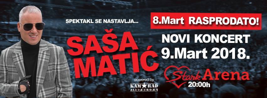 Saša Matić 09.03.2018.Arena