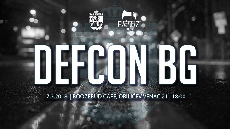 [:en]Defcon 6/Defcon BG – Rap Battles 17.03.2018.BoozeBud Cafe