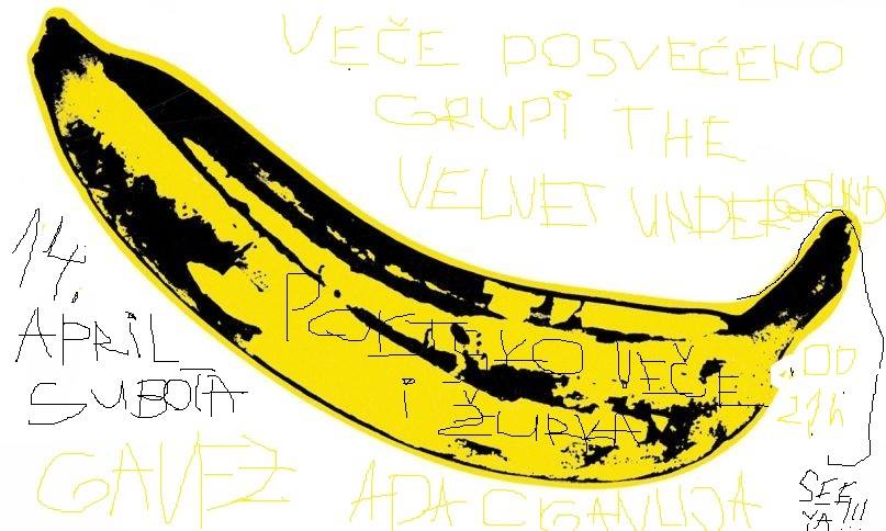 Pesničko veče i žurka posvećena grupi The Velvet Underground 14.04.2018.Gavez