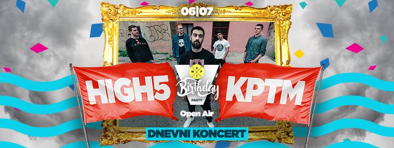 High5 Rođendan KPTM-a Dnevni Koncert (Open Air) 06.07.2018.