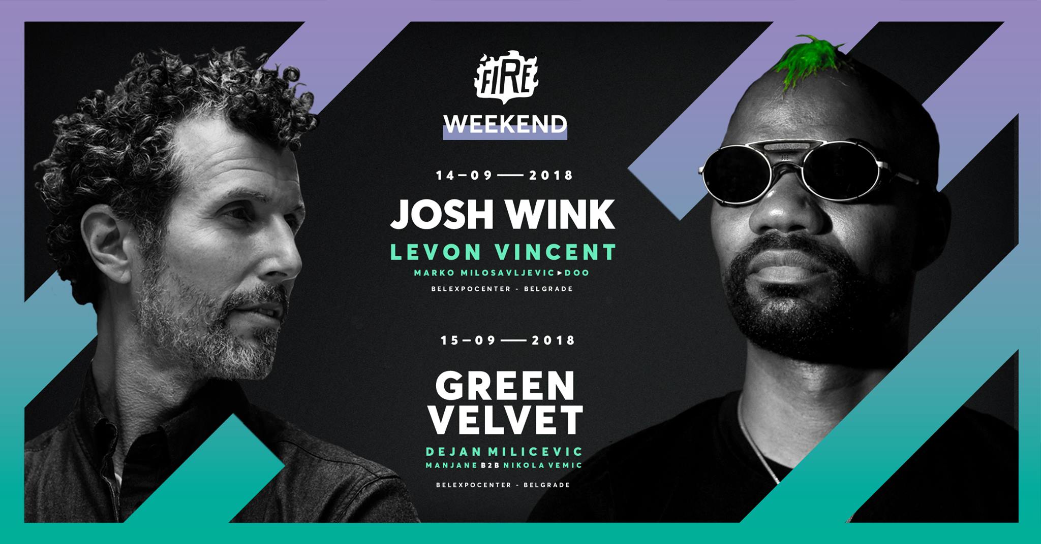 [:en]Fire Weekend w. Josh Wink & Green Velvet 14 – 16.09.2018. BelExpo centar