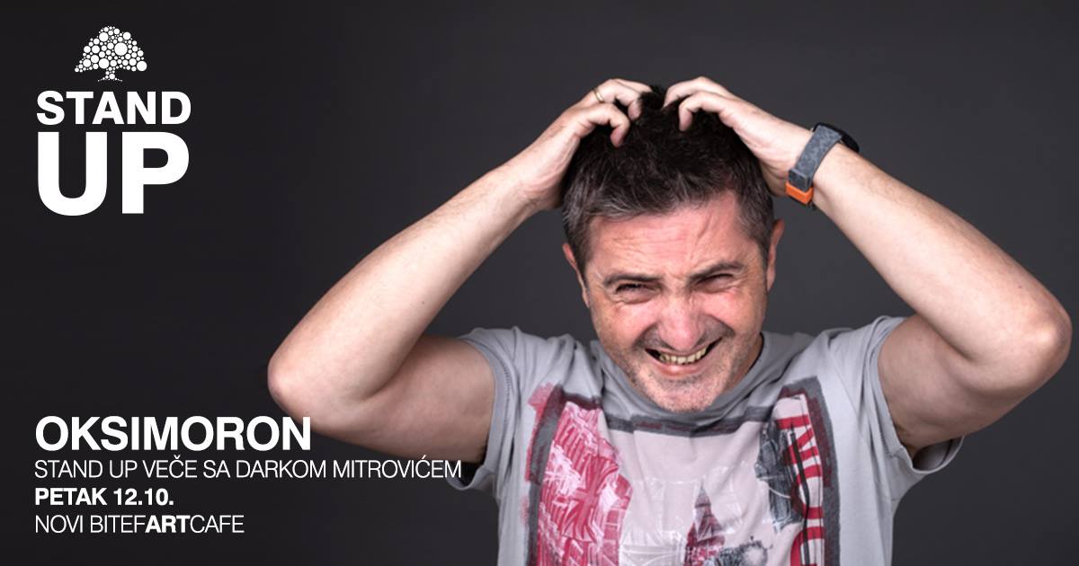 STAND UP: Darko Mitrović, autor emisije Mentalno razgibavanje 12.10.2018. Bitef Art cafe