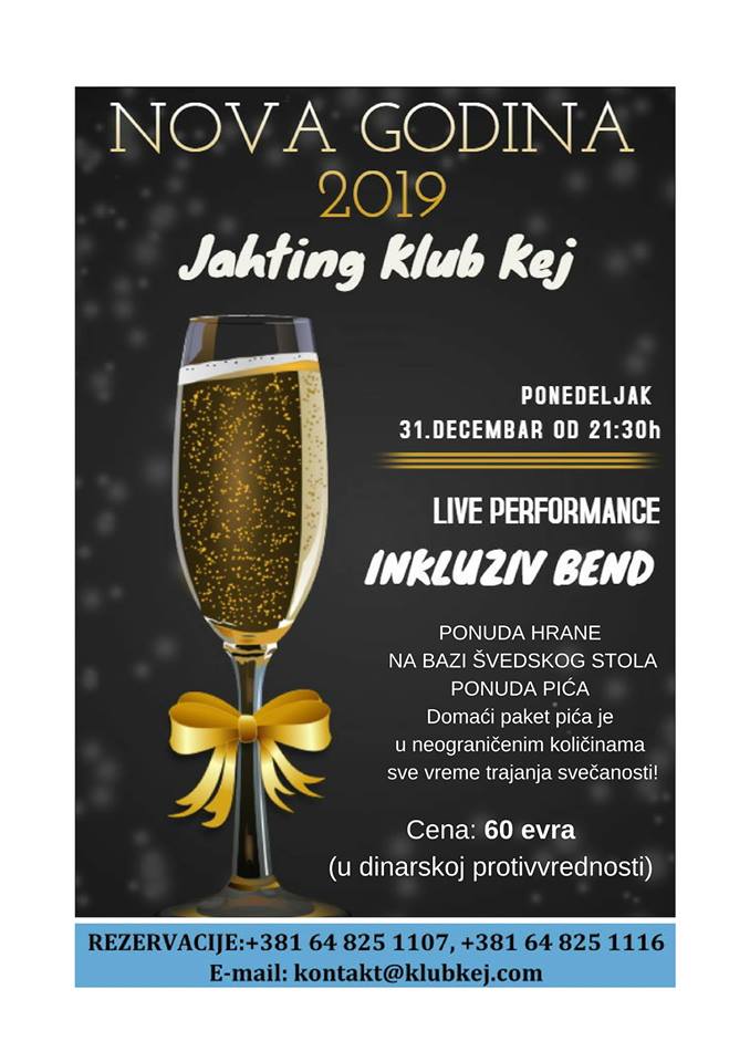 New Year 2019. Jahting klub Kej