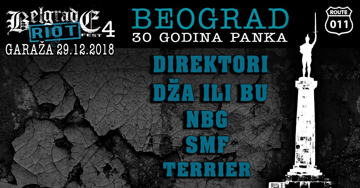 New Year's Belgrade Riot Fest 4 , 30 years of Pank at Belgrade 29.12.2018. Garaža