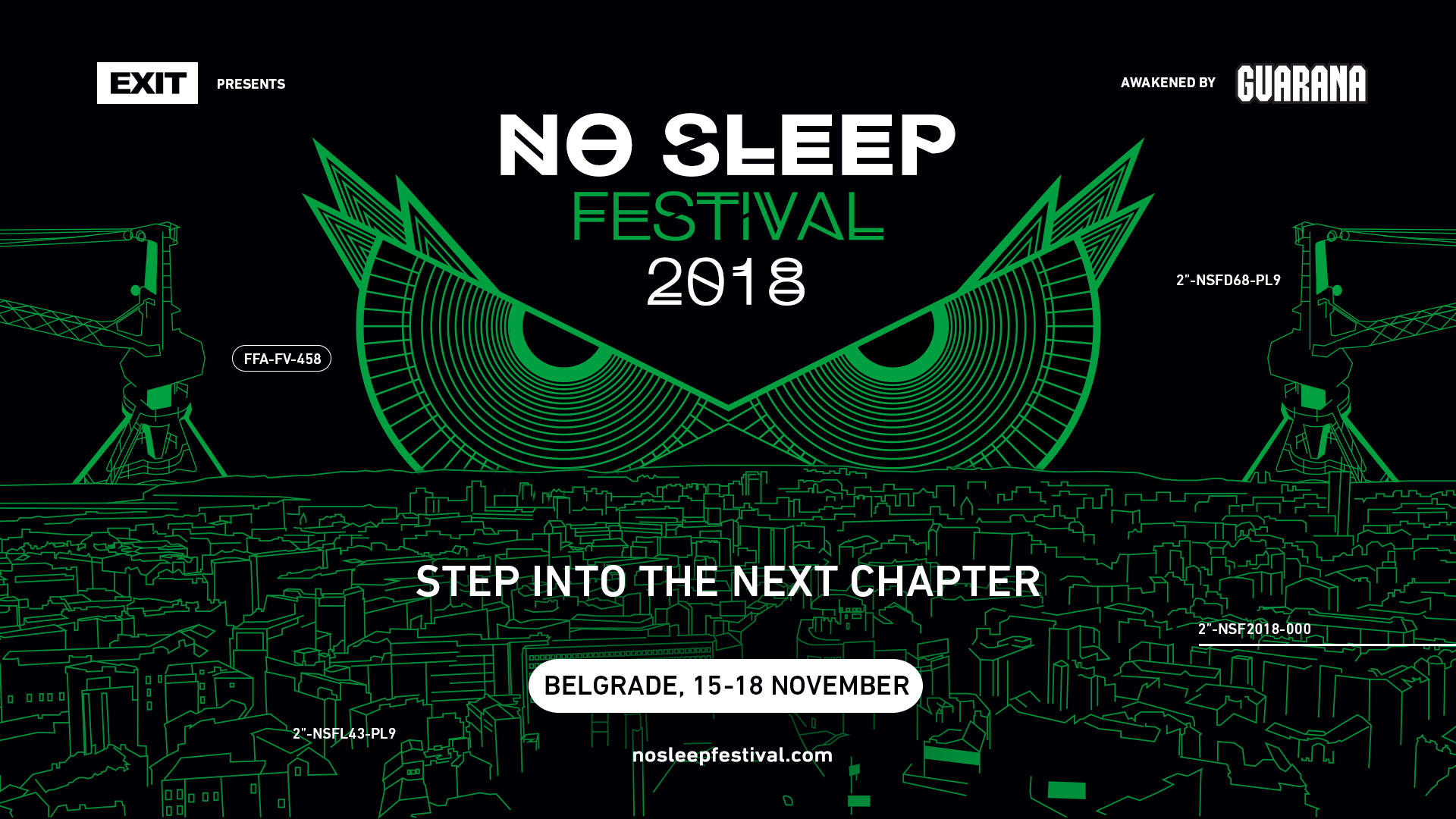 No Sleep Festival 15 – 18.11.2018.Hangar