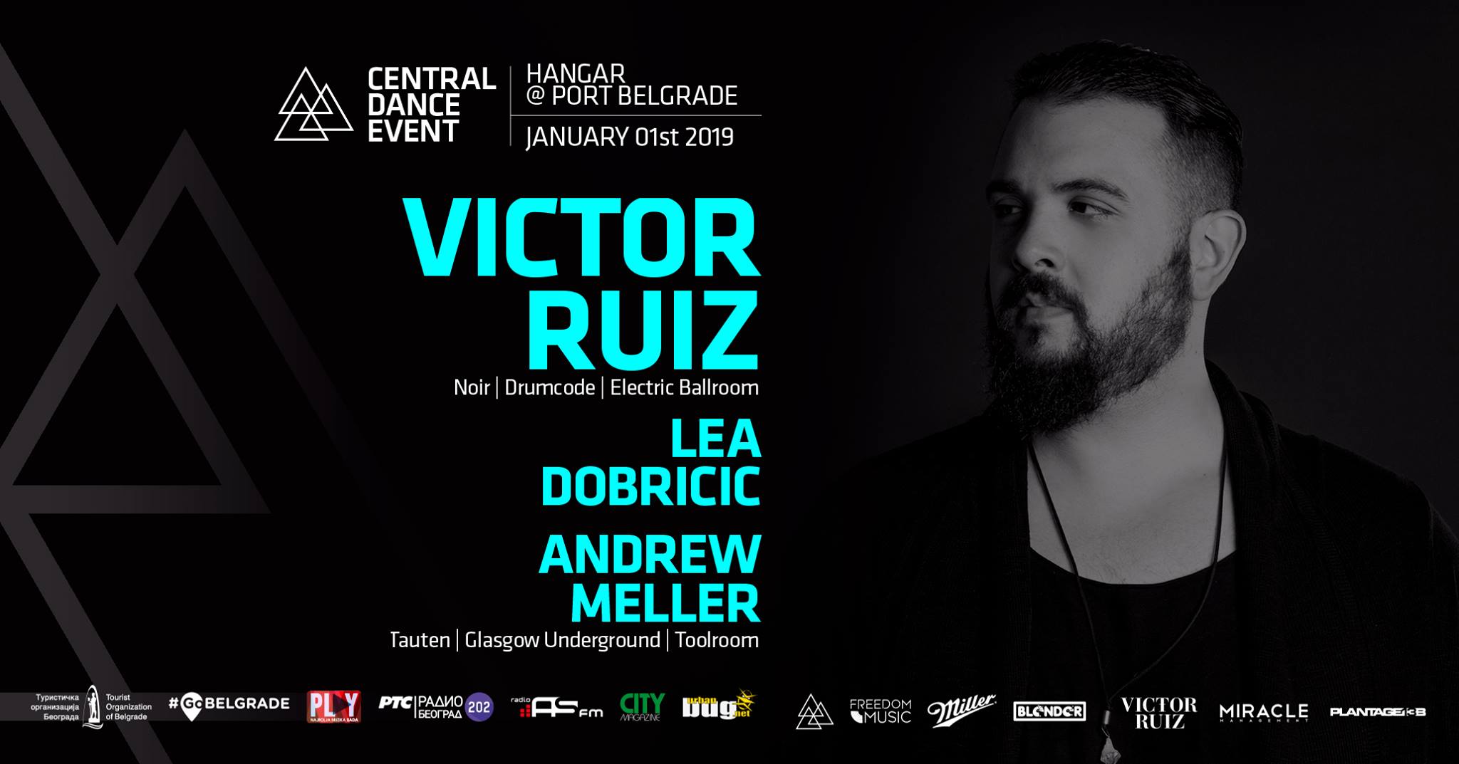Victor Ruiz▲Lea Dobričić▲Andrew Meller / 01.01.2019 Central Dance Event