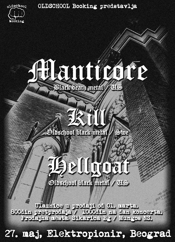 Manticore, Kill, Hellgoat 27.05.2019. Elektropionir