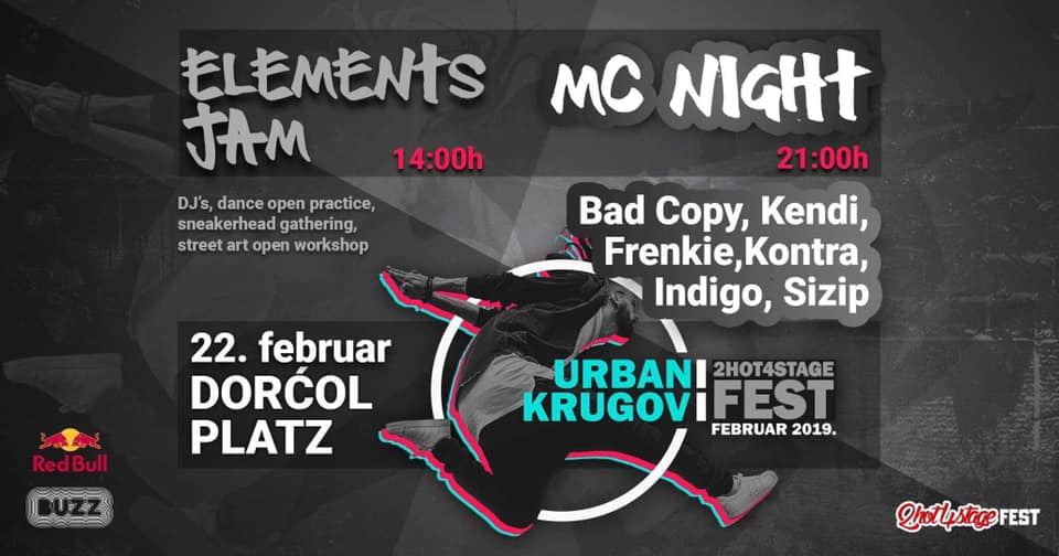 MC night & Elements jam – 2Hot4Stage FEST 22.02.2019.Dorćol Platz