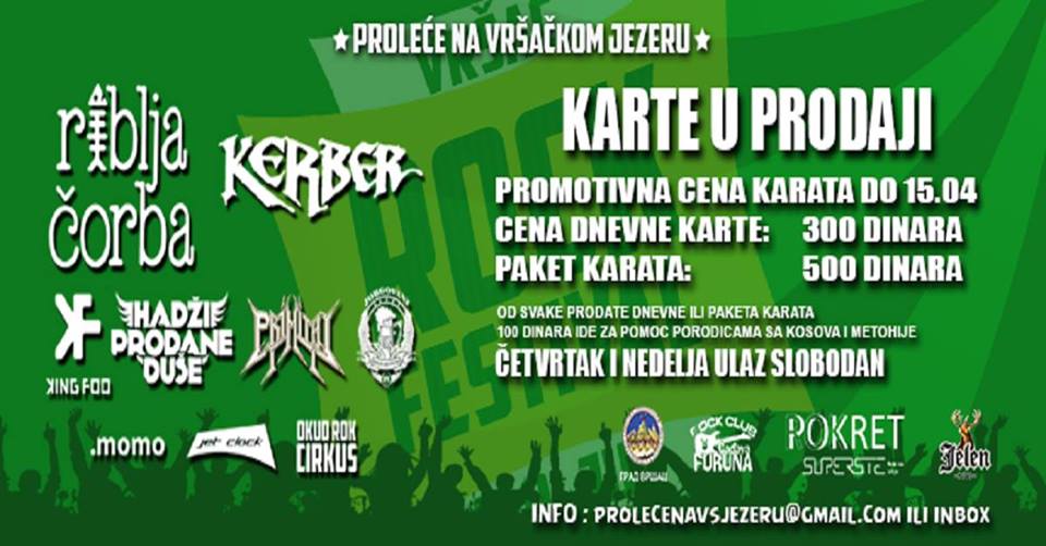 Rock Festival 06-09.06.2019 Vrsac
