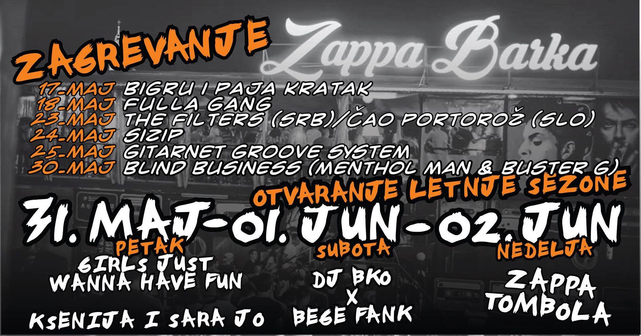 Opening of the summer season 31.05 – 02.06.2019. Zappa barka