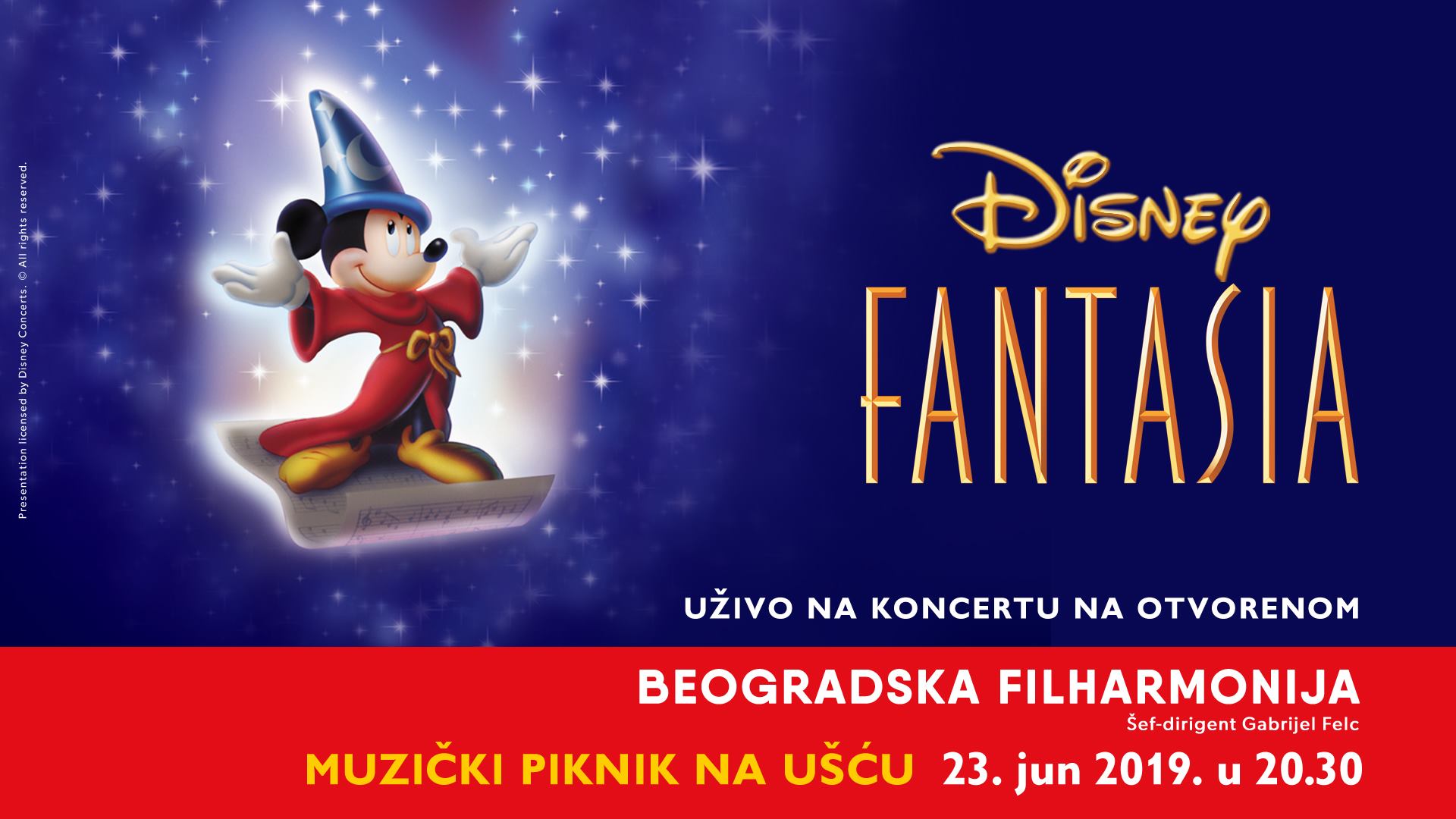 Filharmonijski piknik: Dizni Fantazija 23.05.2019. Usce