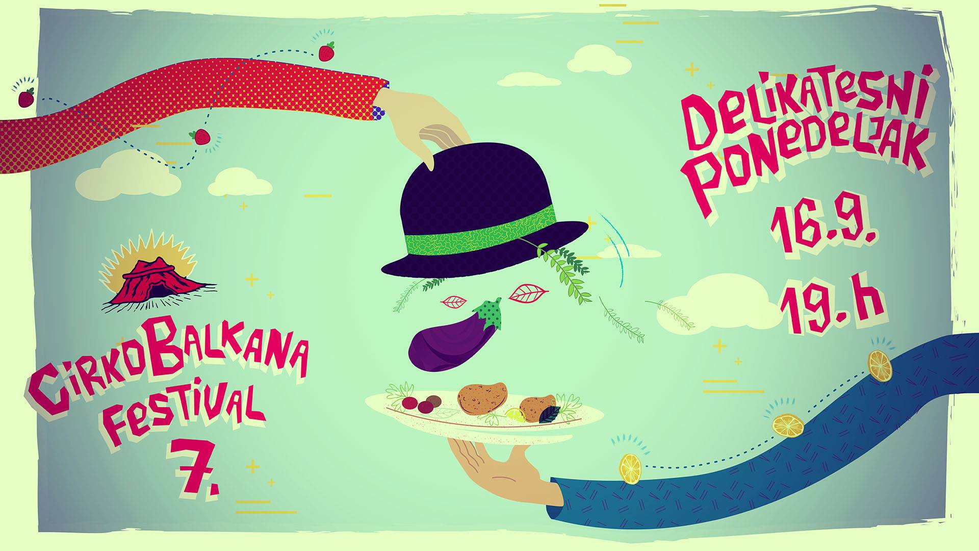 Delikatesni Ponedeljak – Cirkobalkana festival 16.09.2019.Kc Grad