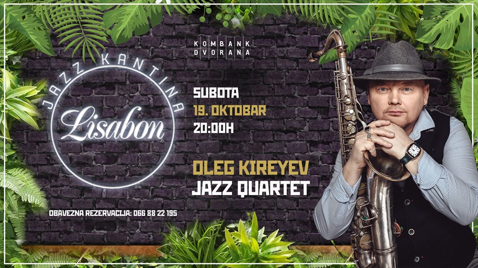 The famous Russian saxophonist Oleg Kiriyev 19.10.2019. Jazz Cantons Lisbon