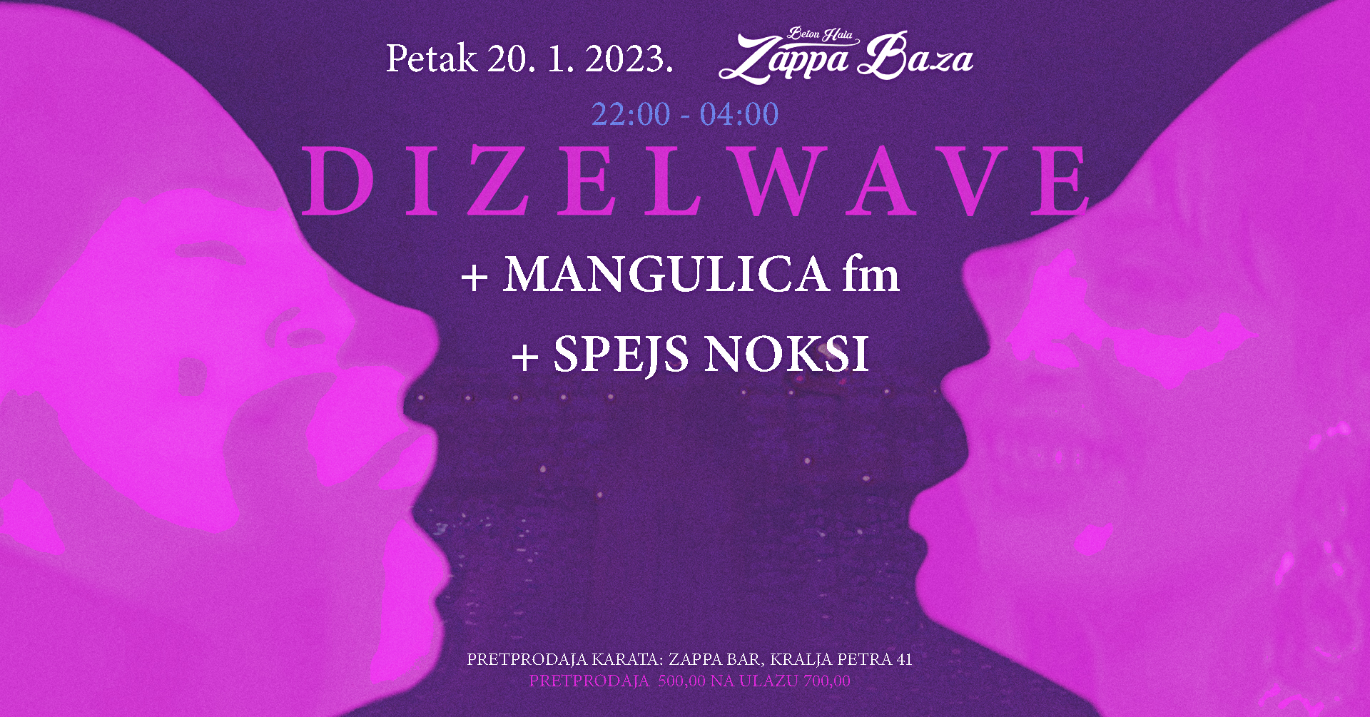 DIZELWAVE – Mangulica fm / Spejs Noksi 20.01.2023 Zappa Baza