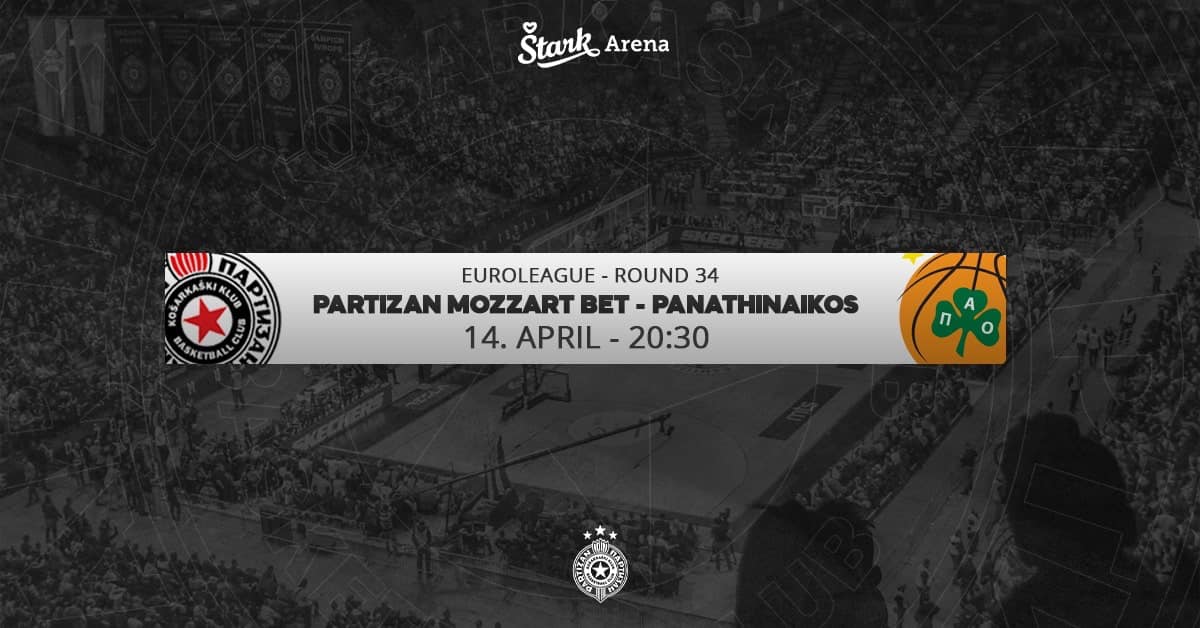KK Partizan vs Panathinaikos BC 14.04.2023. Štark arena