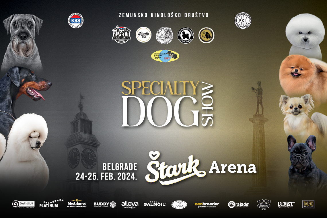 Specialty dog show 24.02. do 25.02.2024. Štark Arenom