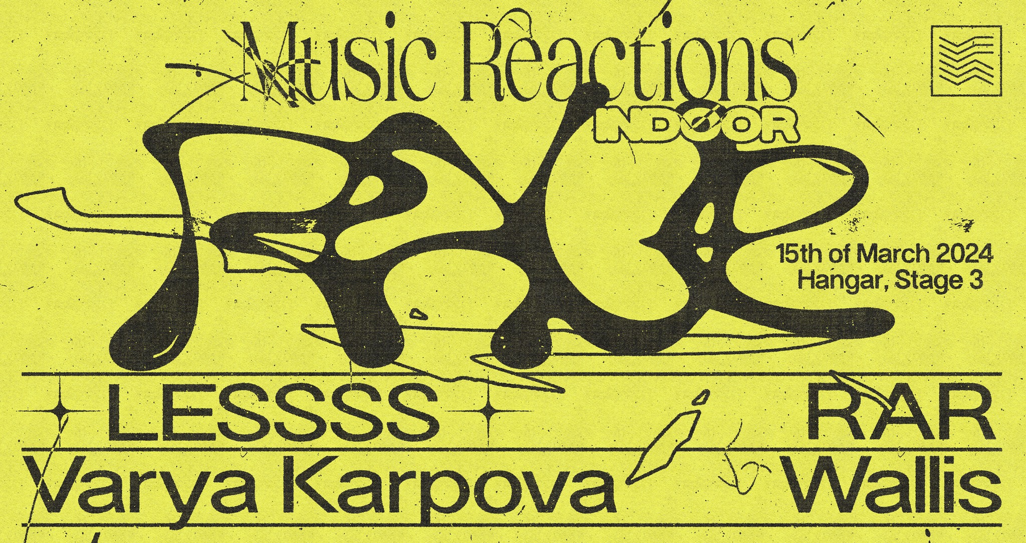 Music Reactions Indoor Rave 15.03.2024. Hangar