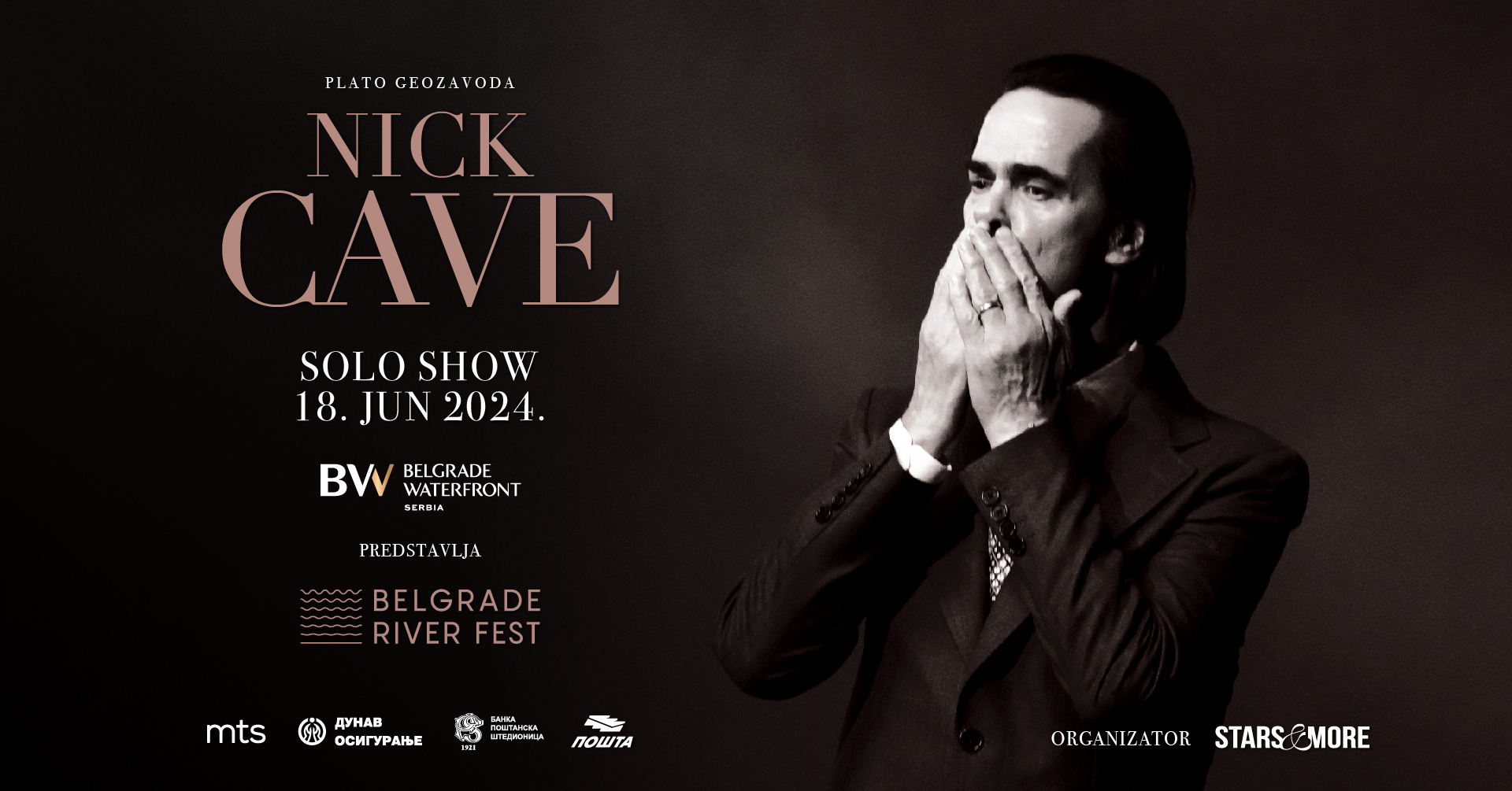 Nick Cave,BelgradeRiverFest 18.06.2024. Geozavod plato