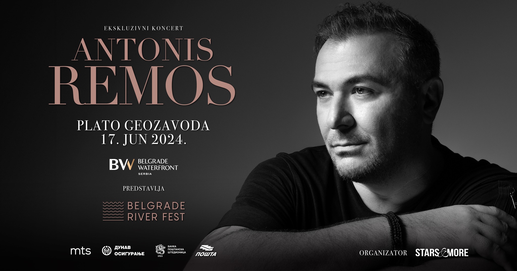 Antonis Remos, BelgradeRiverFes 17.06.2024. Plato Geozavod