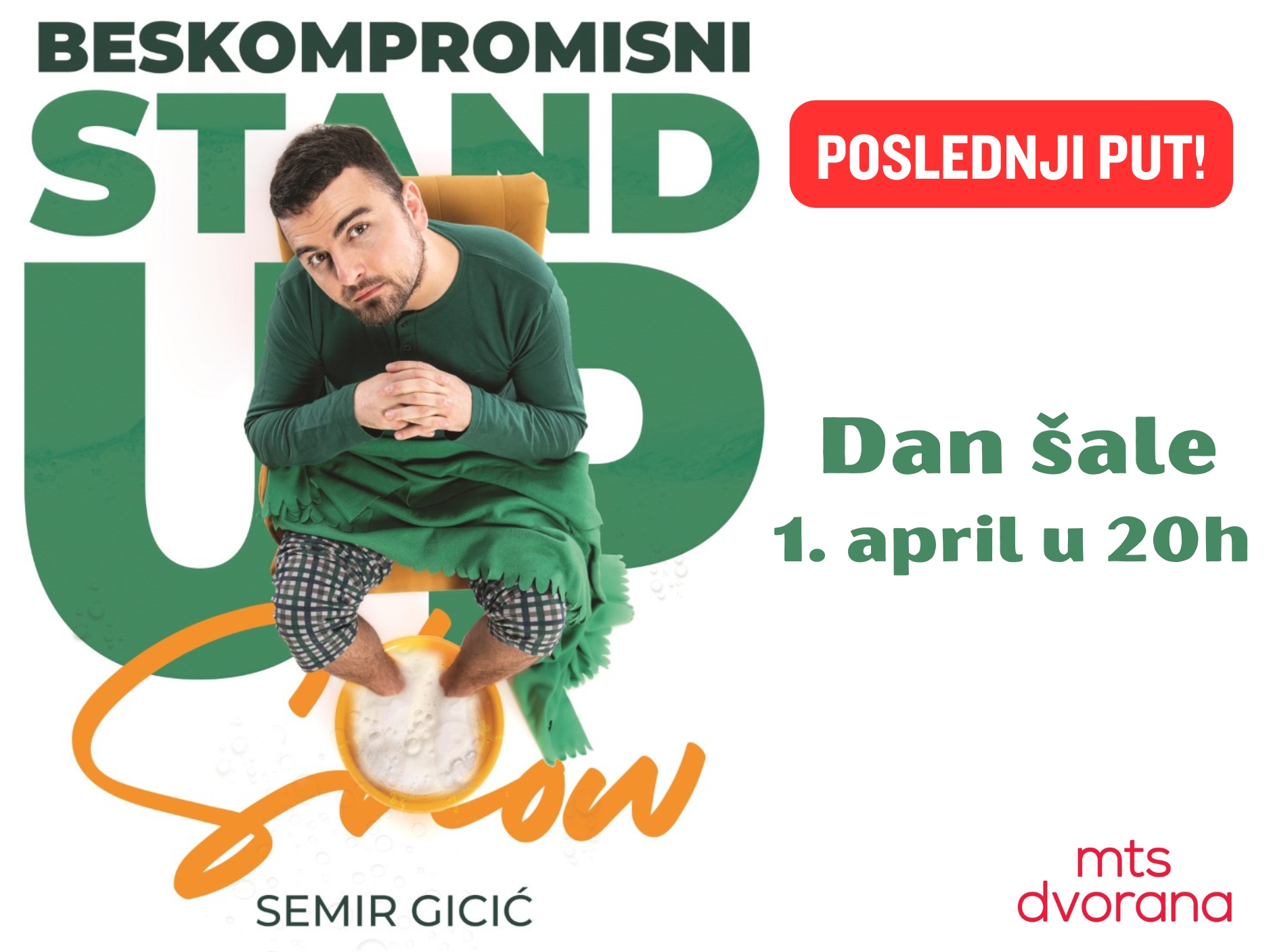 Beskompromisni stand up 01.04.2025. MTS Dvorana